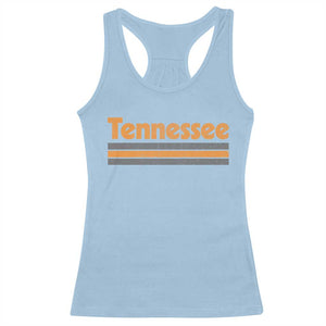 Vintage Tennessee Racerback Tank Top Retro Classic TN Orange Print Retro Three Stripe TS10 Light Blue Print Your Wear