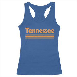 Vintage Tennessee Racerback Tank Top Retro Classic TN Orange Print Retro Three Stripe TS10 Royal Blue Print Your Wear