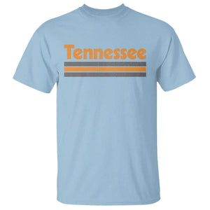 Vintage Tennessee T Shirt Retro Classic TN Orange Print Retro Three Stripe TS10 Light Blue Print Your Wear