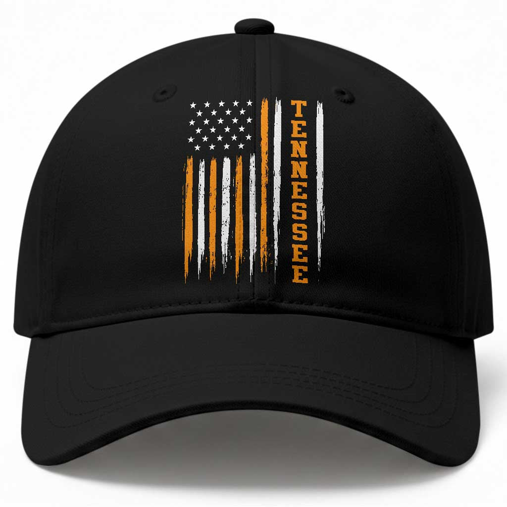 Vintage Tennessee Baseball Cap Retro Classic TN Orange Print Retro American Flag TS10 Print Your Wear