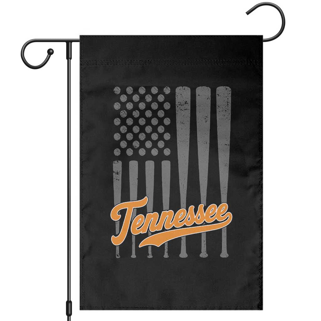 Vintage Tennessee Garden Flag Retro Classic TN Orange Print Retro Baseball American US Flag TS10 Black Print Your Wear