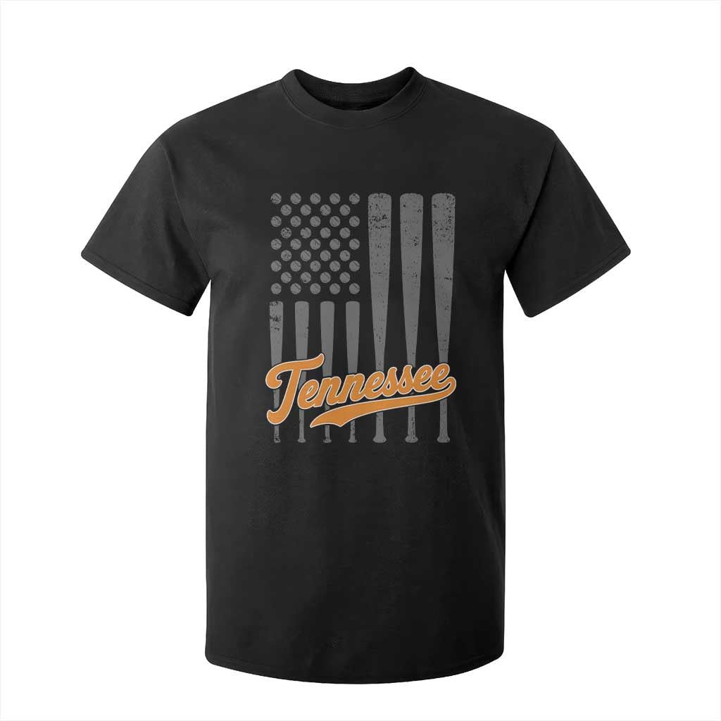 Vintage Tennessee T Shirt For Kid Retro Classic TN Orange Print Retro Baseball American US Flag TS10 Black Print Your Wear