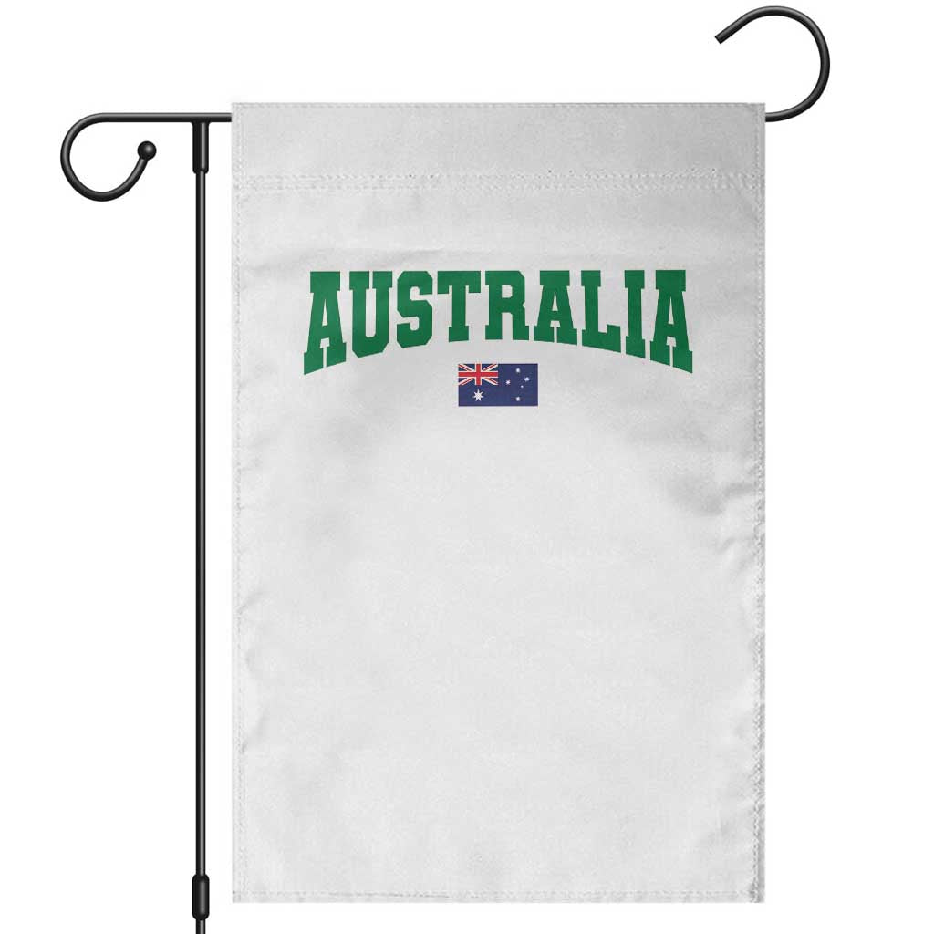 Green Yellow Australia Garden Flag Down Under Team Australia Flag Varsity Lettering Soccer Fans Football Tournament TS10 White Print Your Wear