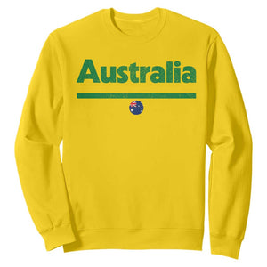 Australia Fan Sweatshirt Retro Vintage Flag Green Yellow Country Pride Distressed Graphic TS10 Daisy Print Your Wear