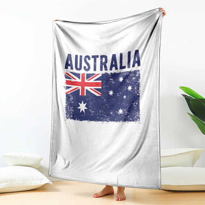 Vintage Australia Flag Throw Blanket Distressed Patriotic Country Pride Graphic TS10 Print Your Wear