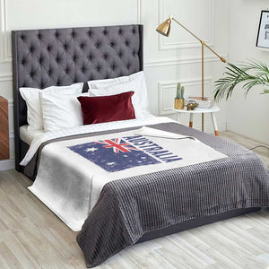 Vintage Australia Flag Throw Blanket Distressed Patriotic Country Pride Graphic TS10 Print Your Wear