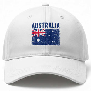 Vintage Australia Flag Baseball Cap Distressed Patriotic Country Pride Graphic TS10 Print Your Wear