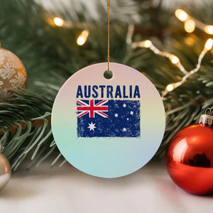 Vintage Australia Flag Ceramic Ornament Distressed Patriotic Country Pride Graphic TS10 1pc Pastel Print Your Wear