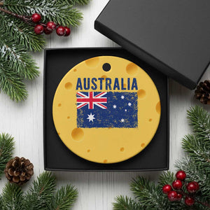 Vintage Australia Flag Ceramic Ornament Distressed Patriotic Country Pride Graphic TS10 1pc Yellow Cheese Print Your Wear