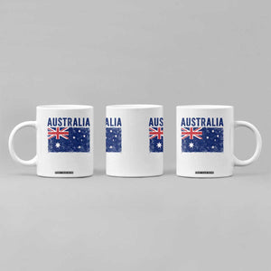 Vintage Australia Flag Coffee Mug Distressed Patriotic Country Pride Graphic TS10 Print Your Wear