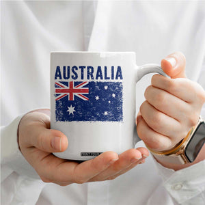 Vintage Australia Flag Coffee Mug Distressed Patriotic Country Pride Graphic TS10 Print Your Wear