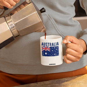 Vintage Australia Flag Coffee Mug Distressed Patriotic Country Pride Graphic TS10 Print Your Wear