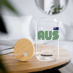 Retro Australia Glass Can AUS Green Australian Flag Country Pride Graphic TS10 Print Your Wear