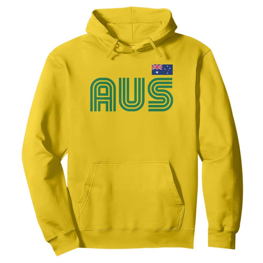 Retro Australia Hoodie AUS Green Australian Flag Country Pride Graphic TS10 Daisy Print Your Wear