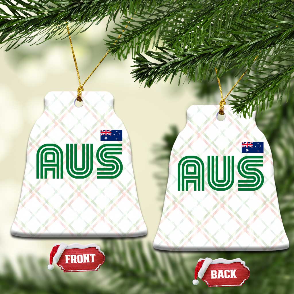 Retro Australia Ceramic Ornament AUS Green Australian Flag Country Pride Graphic TS10 Print Your Wear