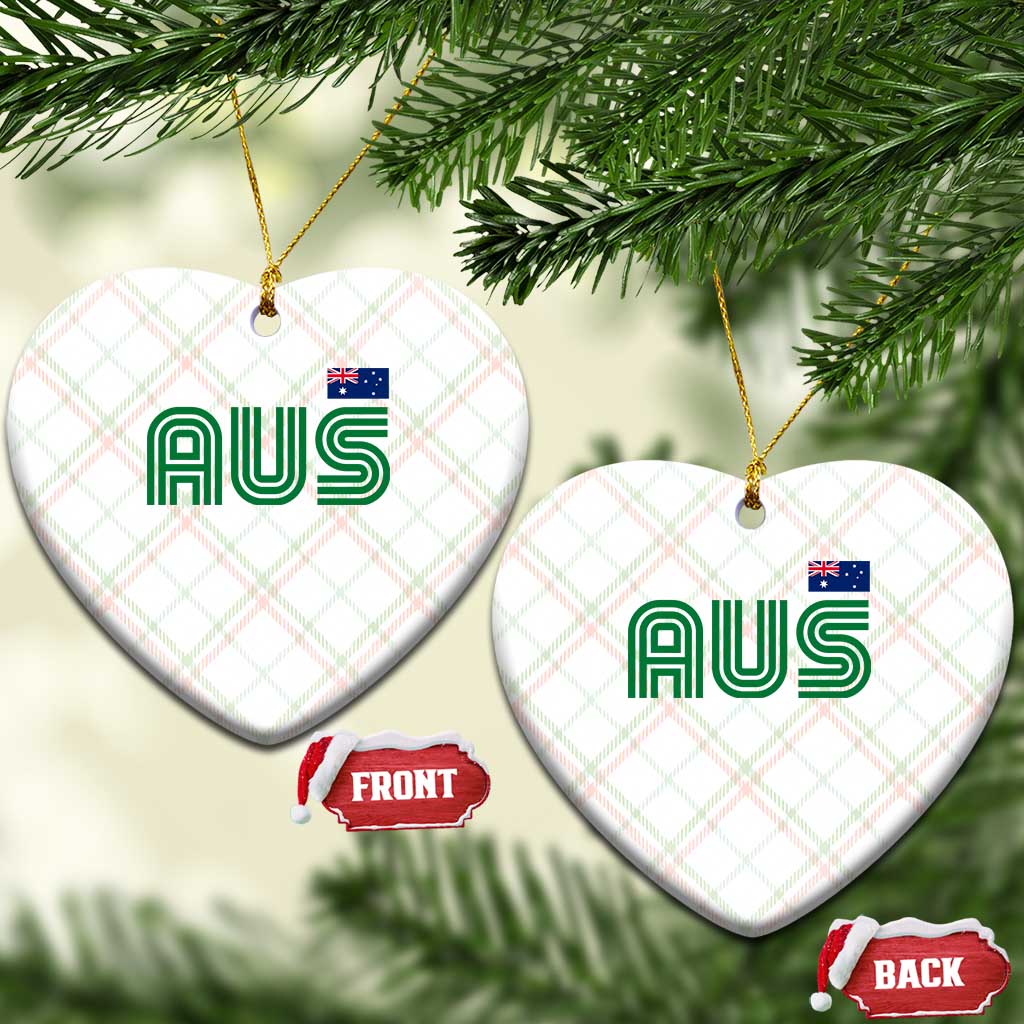 Retro Australia Ceramic Ornament AUS Green Australian Flag Country Pride Graphic TS10 Print Your Wear