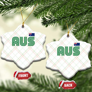 Retro Australia Ceramic Ornament AUS Green Australian Flag Country Pride Graphic TS10 Print Your Wear
