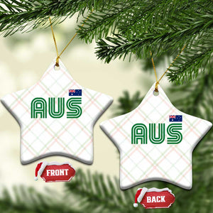 Retro Australia Ceramic Ornament AUS Green Australian Flag Country Pride Graphic TS10 Print Your Wear