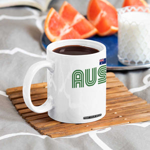 Retro Australia Coffee Mug AUS Green Australian Flag Country Pride Graphic TS10 Print Your Wear