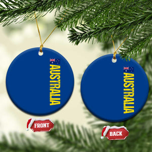 Australia Flag Ceramic Ornament Patriotic Country Pride Vertical Text Graphic TS10 1pc Blue Print Your Wear