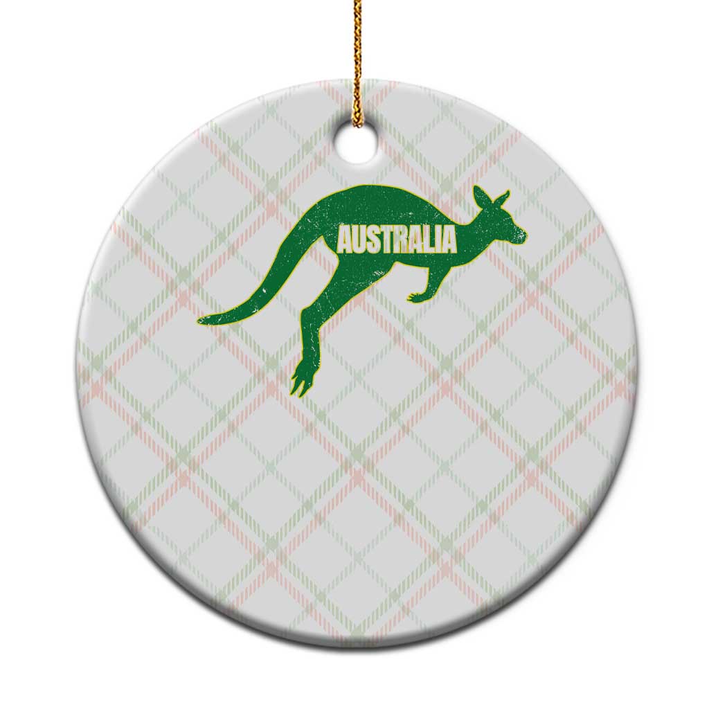 Vintage Kangaroo Australia Ceramic Ornament Patriotic Country Pride Graphic Aussie Roo Kangaroo TS10 1pc Christmas Plaid Print Your Wear