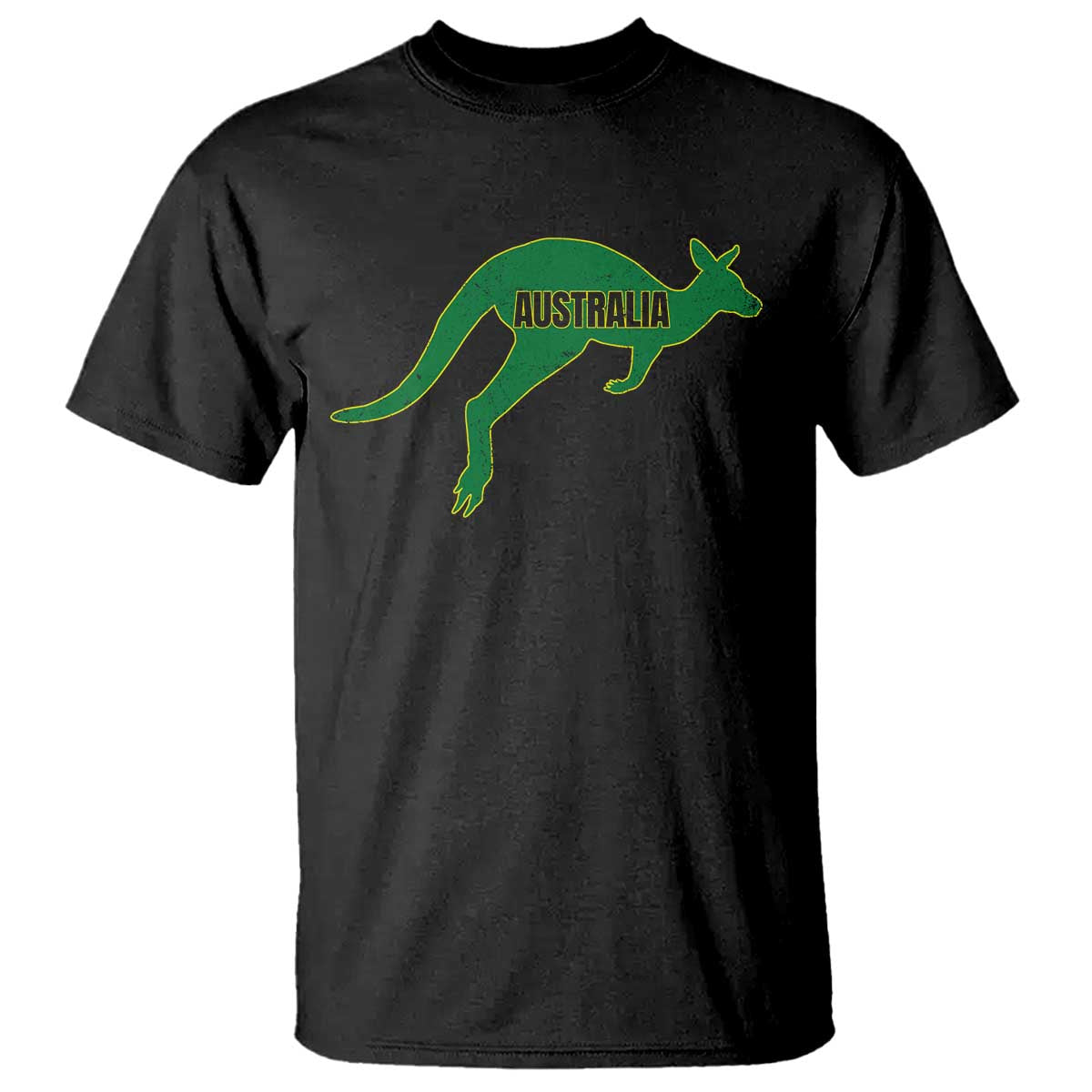Vintage Kangaroo Australia T Shirt Patriotic Country Pride Graphic Aussie Roo Kangaroo TS10 Black Print Your Wear