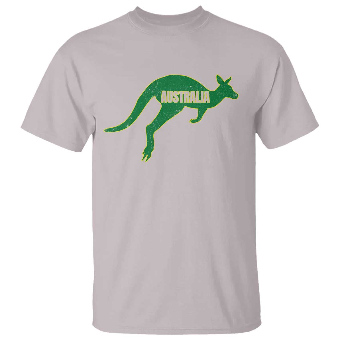 Vintage Kangaroo Australia T Shirt Patriotic Country Pride Graphic Aussie Roo Kangaroo TS10 Ice Gray Print Your Wear