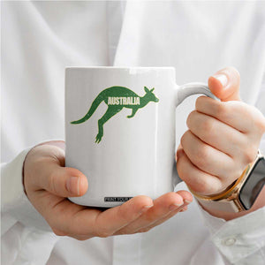Vintage Kangaroo Australia Coffee Mug Patriotic Country Pride Graphic Aussie Roo Kangaroo TS10 Print Your Wear