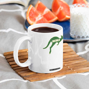 Vintage Kangaroo Australia Coffee Mug Patriotic Country Pride Graphic Aussie Roo Kangaroo TS10 Print Your Wear