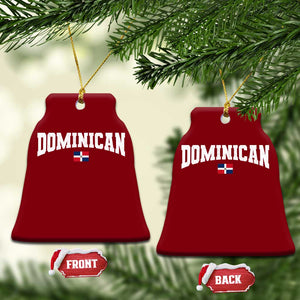 Vintage Dominican Republic Flag Ceramic Ornament Retro Varsity Caribbean Pride Heritage Gift TS10 Print Your Wear
