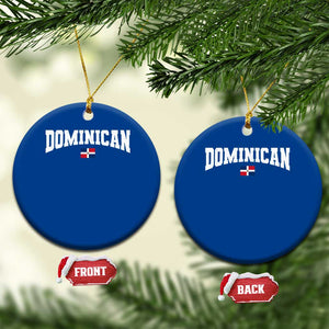 Vintage Dominican Republic Flag Ceramic Ornament Retro Varsity Caribbean Pride Heritage Gift TS10 1pc Blue Print Your Wear