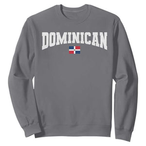 Vintage Dominican Republic Flag Sweatshirt Retro Varsity Caribbean Pride Heritage Gift TS10 Charcoal Print Your Wear