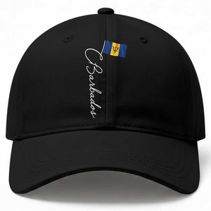 Barbados Flag Baseball Cap Elegant Barbados Pride Patriotic Island Heritage Gift TS10 Print Your Wear