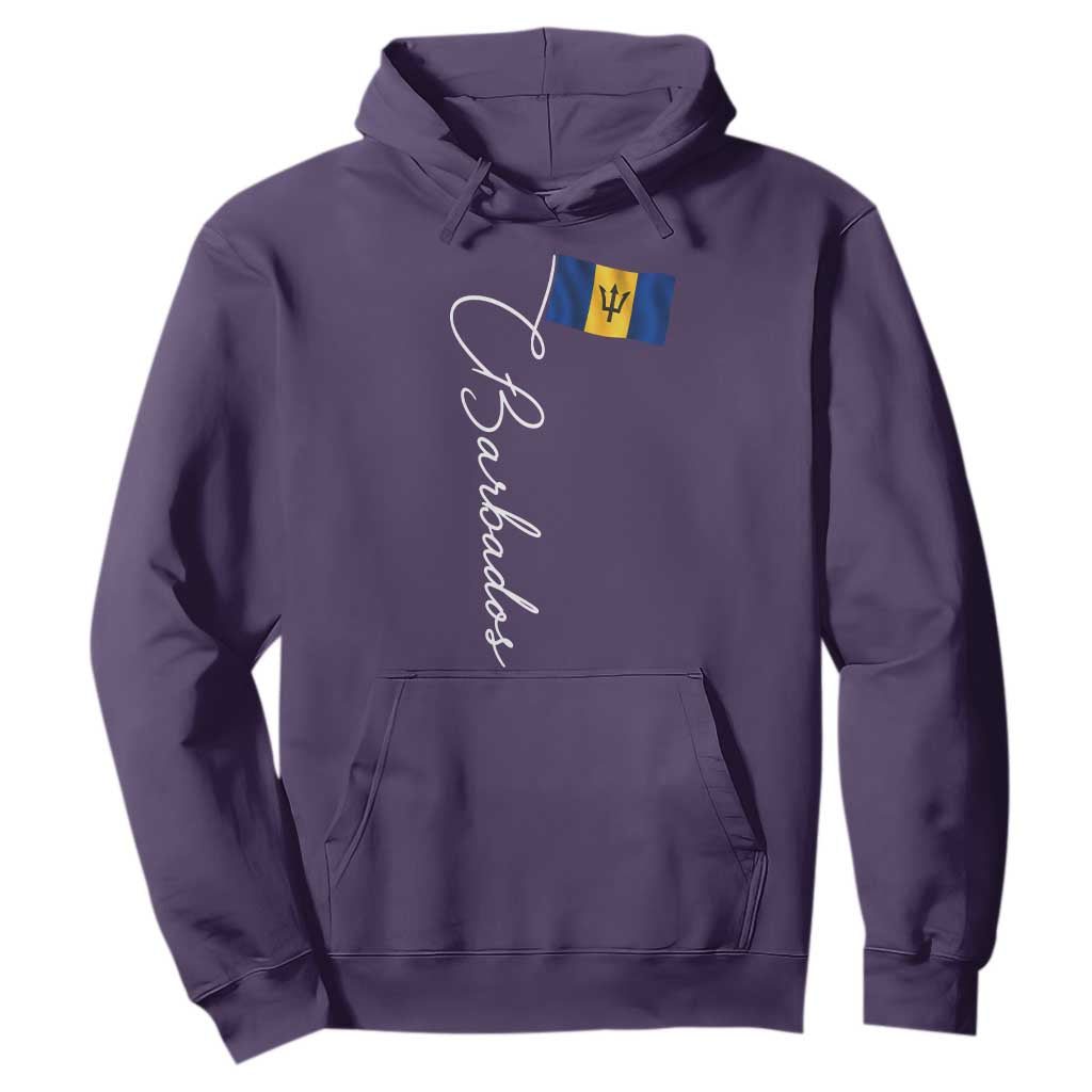 Barbados Flag Hoodie Elegant Barbados Pride Patriotic Island Heritage Gift TS10 Purple Print Your Wear