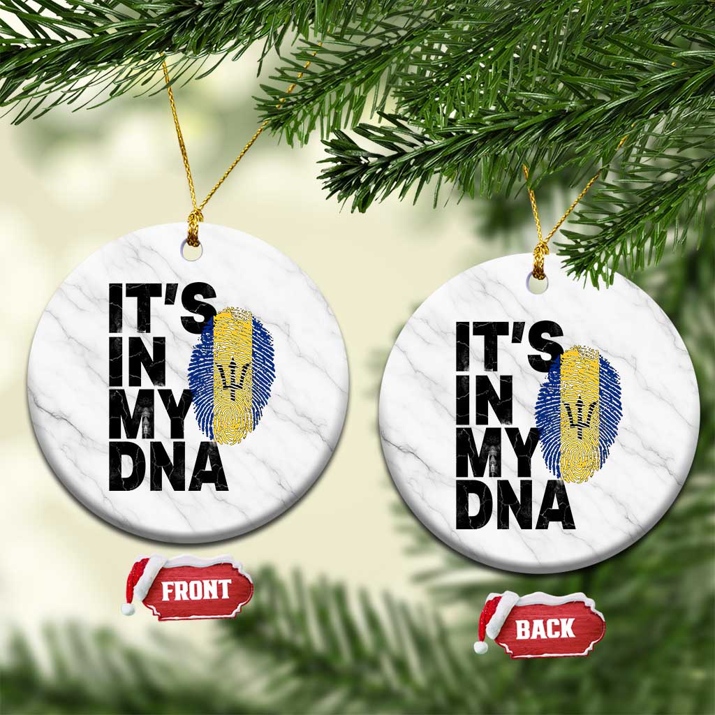 It's In My DNA Barbados Barbadian Ceramic Ornament Pride Heritage Patriotic Gift TS10 1pc White Marble Print Your Wear