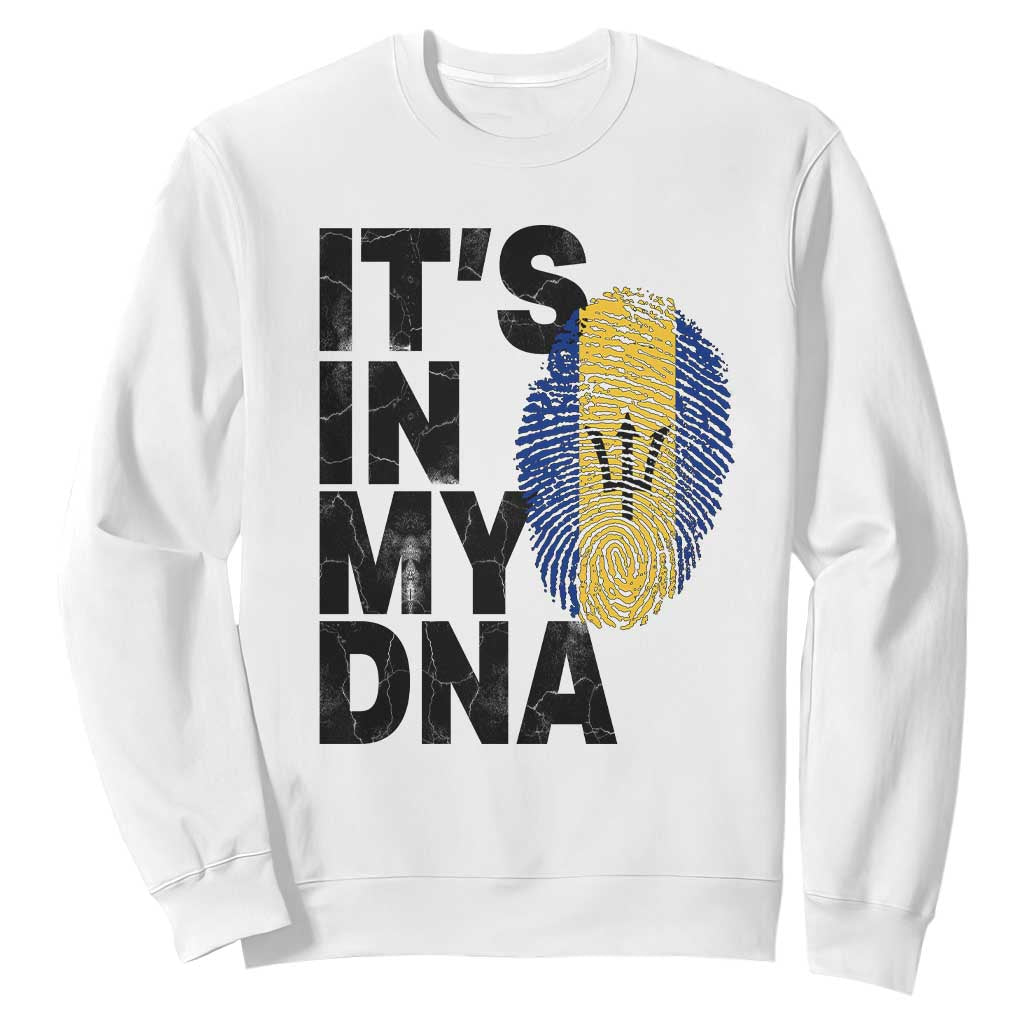 It's In My DNA Barbados Barbadian Sweatshirt Pride Heritage Patriotic Gift TS10 White Print Your Wear