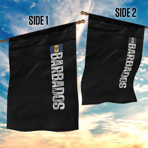 Barbados Flag Garden Flag Distressed Vertical Typography Caribbean Island Pride Heritage Gift TS10 Print Your Wear