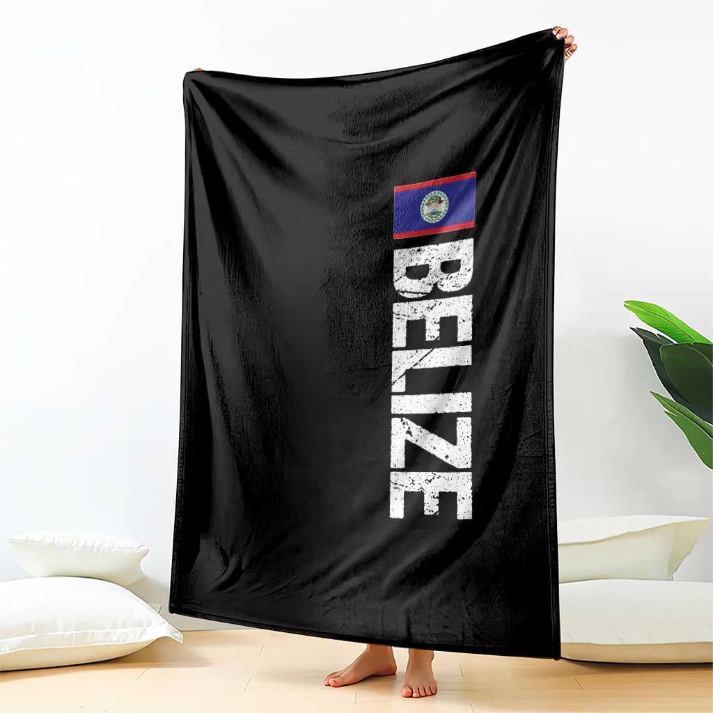 Belize Flag Throw Blanket Distressed Central American Pride Heritage Gift TS10 Print Your Wear