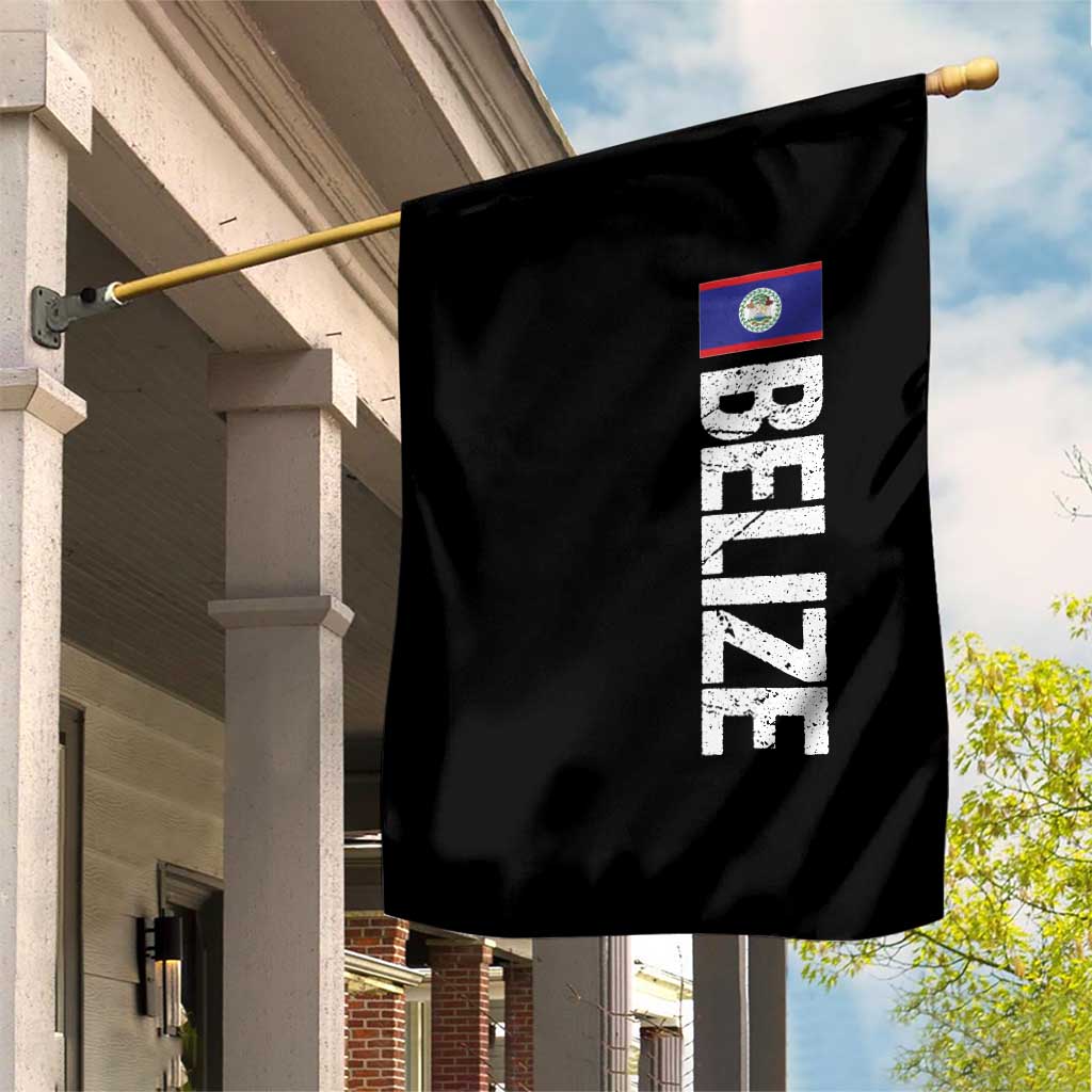 Belize Flag Garden Flag Distressed Central American Pride Heritage Gift TS10 Print Your Wear