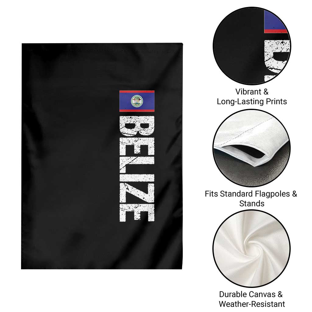 Belize Flag Garden Flag Distressed Central American Pride Heritage Gift TS10 Print Your Wear