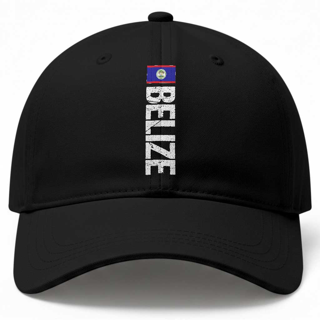 Belize Flag Baseball Cap Distressed Central American Pride Heritage Gift TS10 Print Your Wear