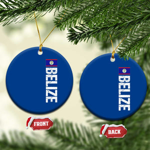Belize Flag Ceramic Ornament Distressed Central American Pride Heritage Gift TS10 1pc Blue Print Your Wear