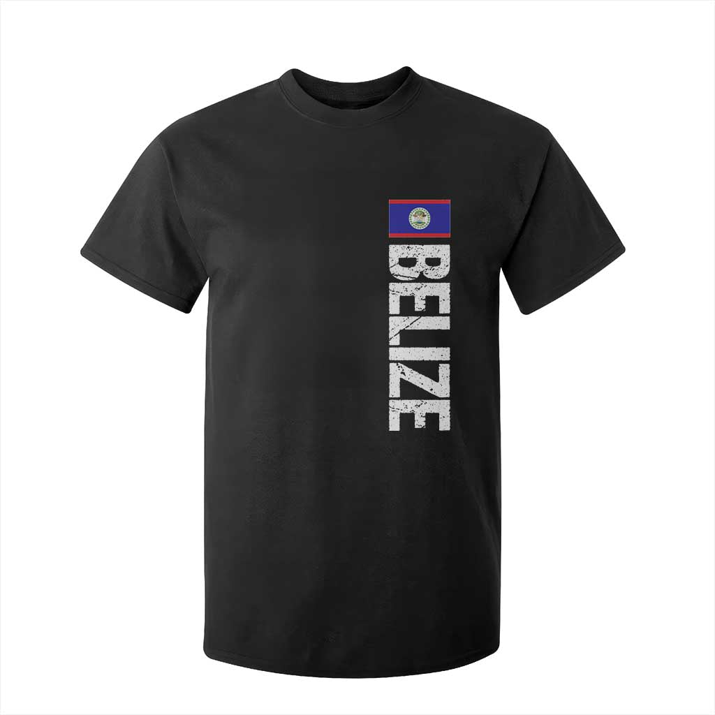 Belize Flag T Shirt For Kid Distressed Central American Pride Heritage Gift TS10 Black Print Your Wear