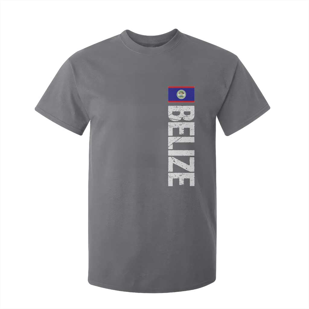 Belize Flag T Shirt For Kid Distressed Central American Pride Heritage Gift TS10 Charcoal Print Your Wear