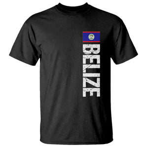 Belize Flag T Shirt Distressed Central American Pride Heritage Gift TS10 Black Print Your Wear