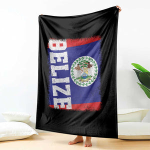 Vintage Belize Throw Blanket Distressed Flag Central American Pride Heritage Gift TS10 Print Your Wear