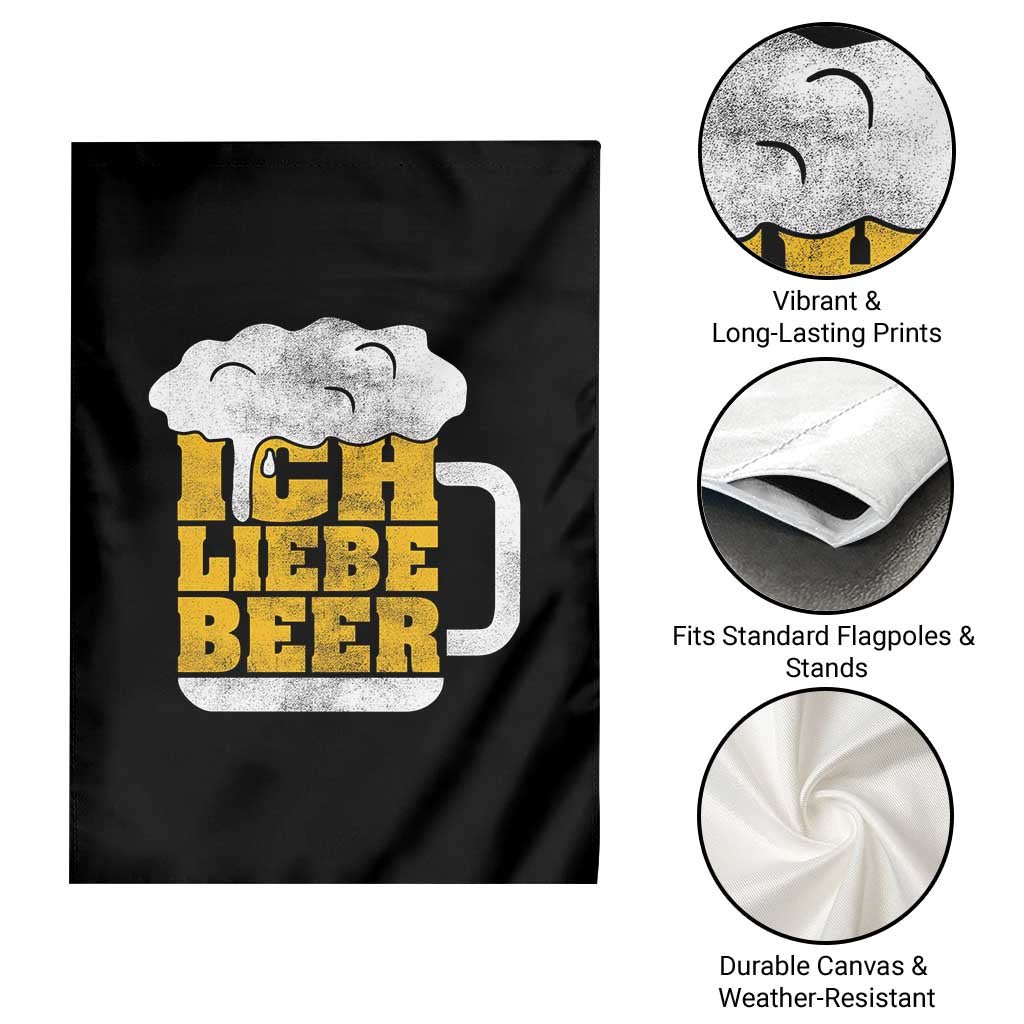 Oktoberfest Drinking Garden Flag Ich Liebe Bier Octoberfest German TS10 Print Your Wear