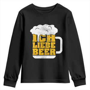 Oktoberfest Drinking Youth Sweatshirt Ich Liebe Bier Octoberfest German TS10 Black Print Your Wear