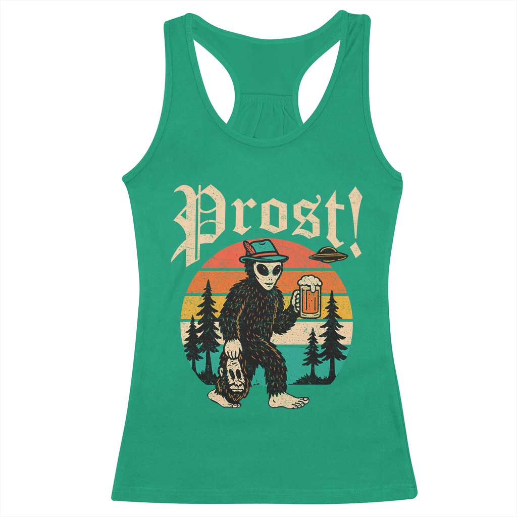 Oktoberfest Bigfoot Alien Beer Racerback Tank Top Retro German Sasquatch Beer TS10 Irish Green Print Your Wear