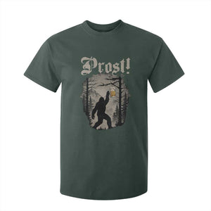 Oktoberfest Bigfoot T Shirt For Kid Vintage Forest Sasquatch Drinking Prost TS10 Dark Forest Green Print Your Wear